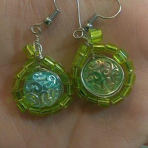 Handmade Lime Summer earrings